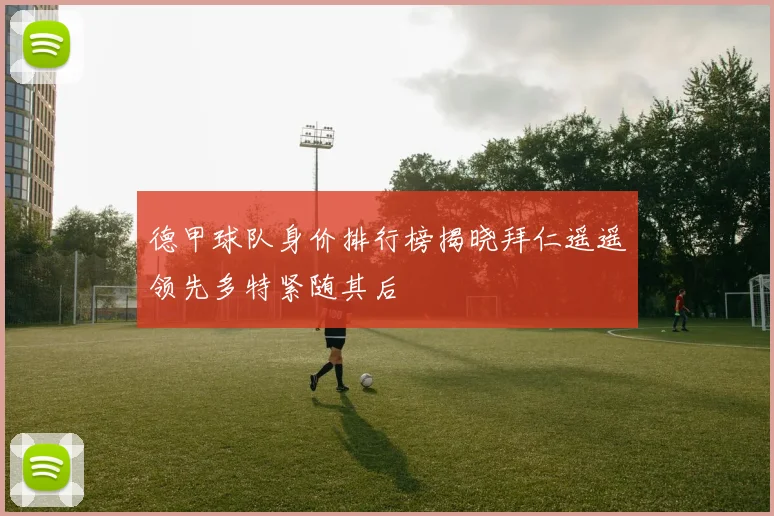 德甲球队身价排行榜揭晓拜仁遥遥领先多特紧随其后